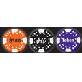 Diamond Suited 12.5 Gram Hot Stamp Poker Chips